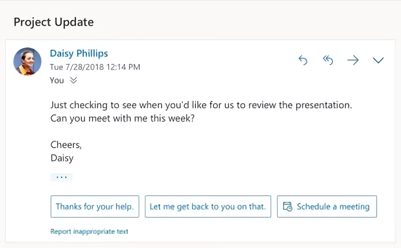 Microsoft Smart Reply