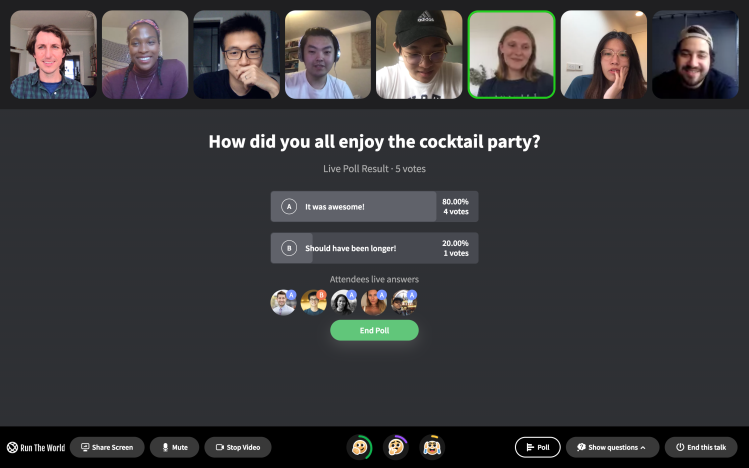 Cocktail Party on Web (Run The World)