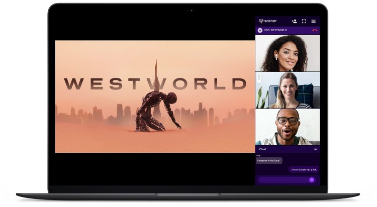 You can watch Westworld episodes (or reruns) with your friends using Scener.