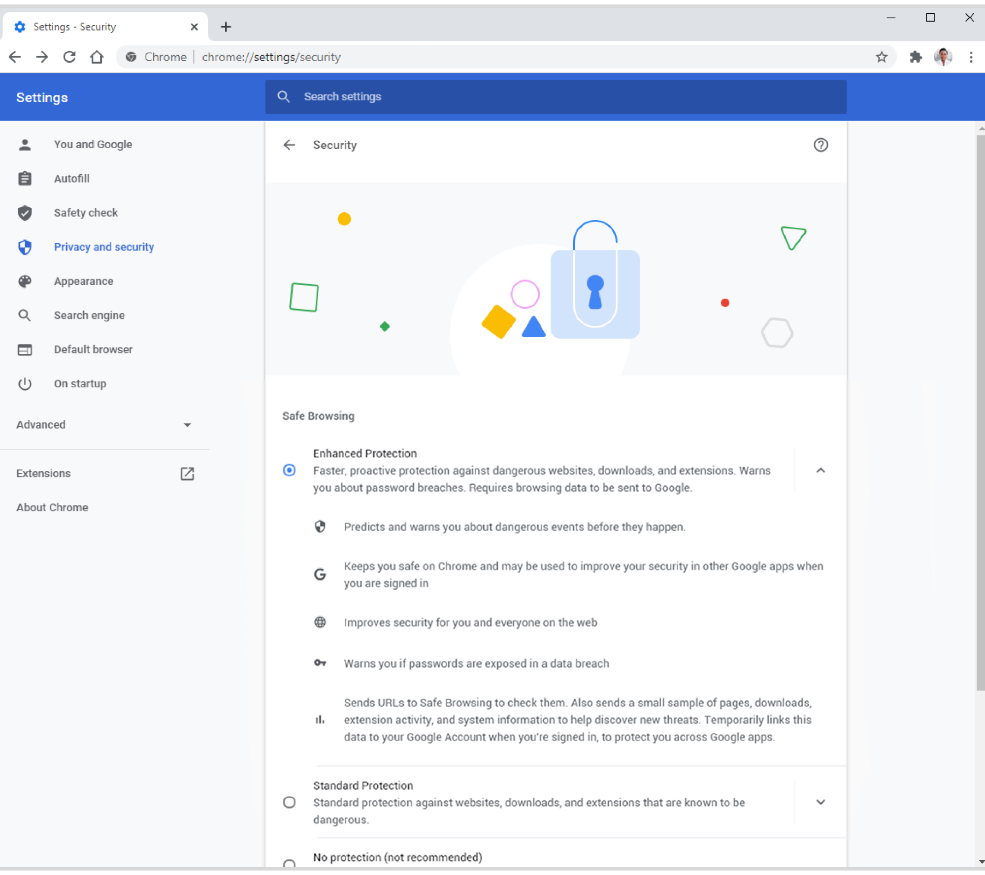 Google Chrome Enhanced Safe Browsing