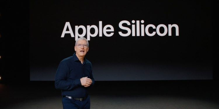 Tim Cook announcing Apple's transition to ARM-powered Mac computers