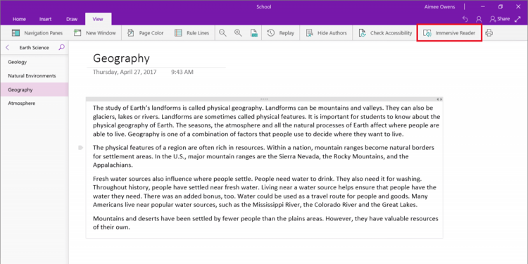 Microsoft Immersive Reader