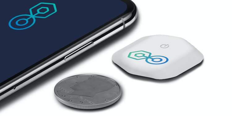 BioButton is the size of a coin and tracks vital signs, including temperature.