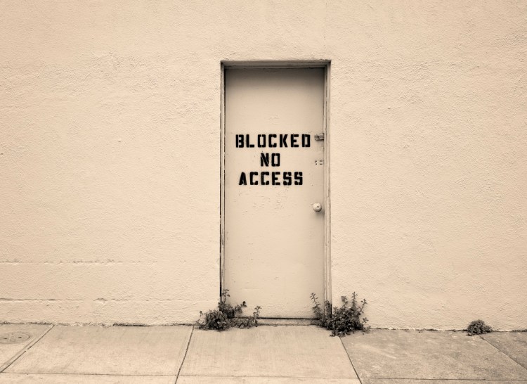 Door with no access