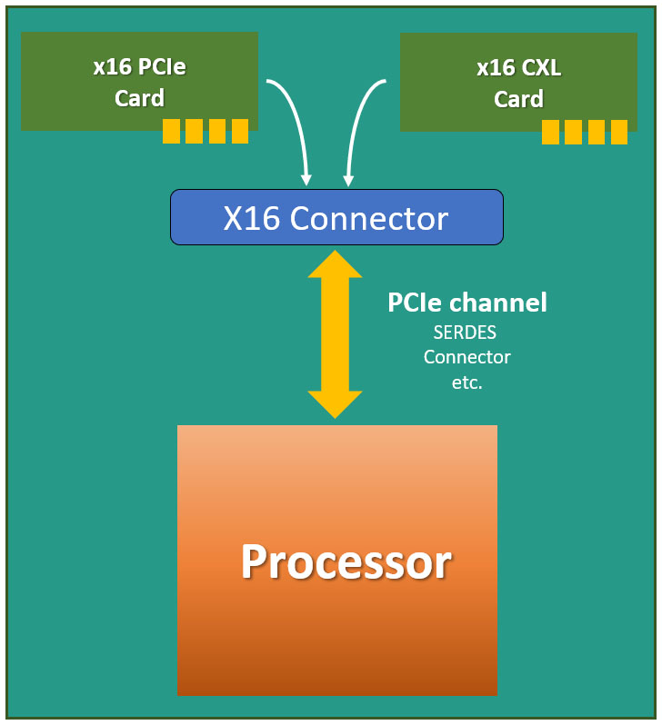 PCI Express and CXL cards drop into the same slots, ensuring compatibility with current and future platforms.