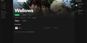 Spotify adds virtual event listings as COVID-19 threatens 2021 tours