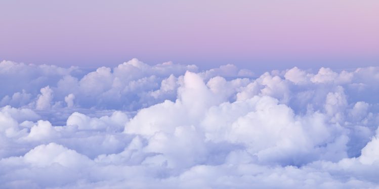 Dawn over Cumulus Clouds on Hawaii