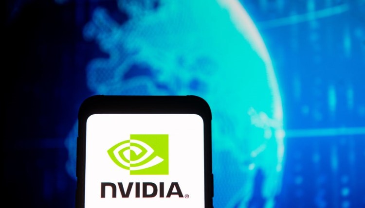 Nvidia logo on phone