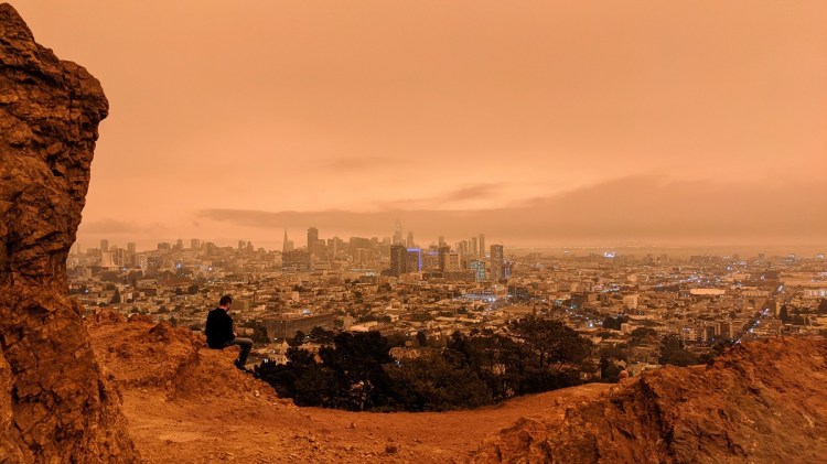 San Francisco's orange sky on 9/9/2020.