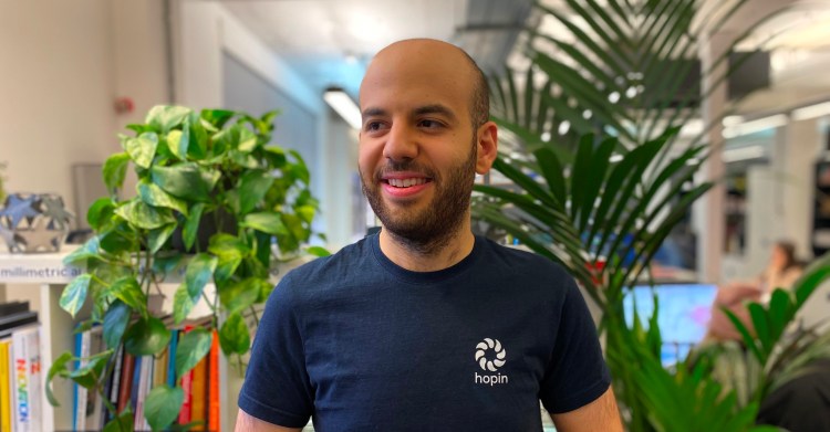 Hopin founder and CEO Johnny Boufarhat