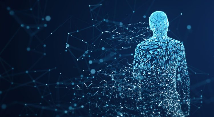 3D rendered depiction of a digital avatar.
