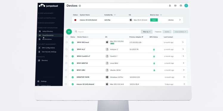 JumpCloud: Device security