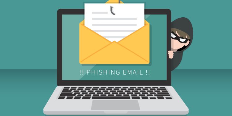 Email data phishing: Hacking concept photo