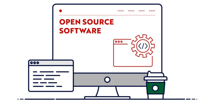Concept illustration for open source software