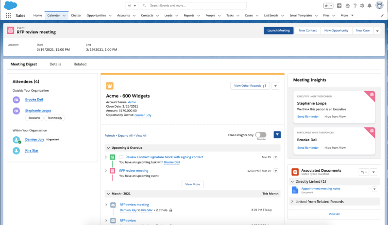 Salesforce Meetings Digest