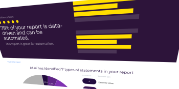 Yseop now tells you what percentage of a financial report can be generated automatically
