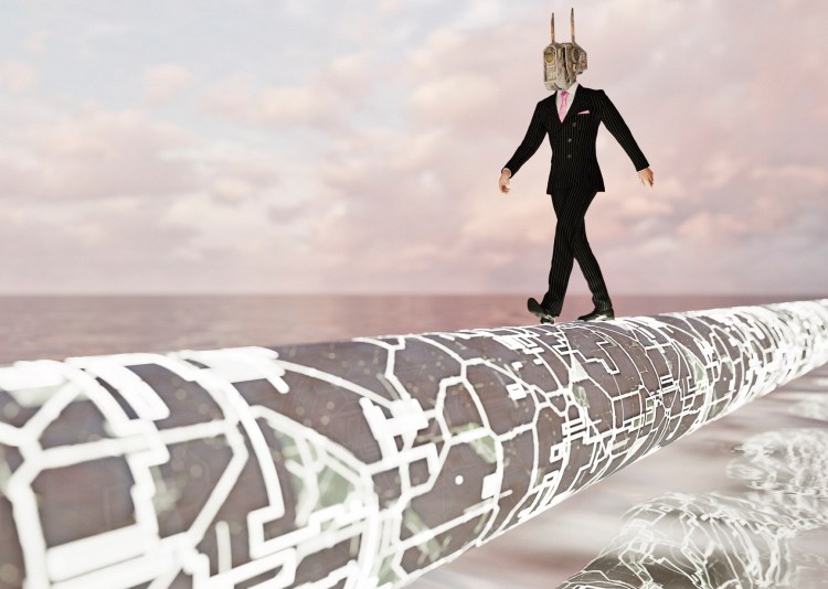 futuristic business pipeline