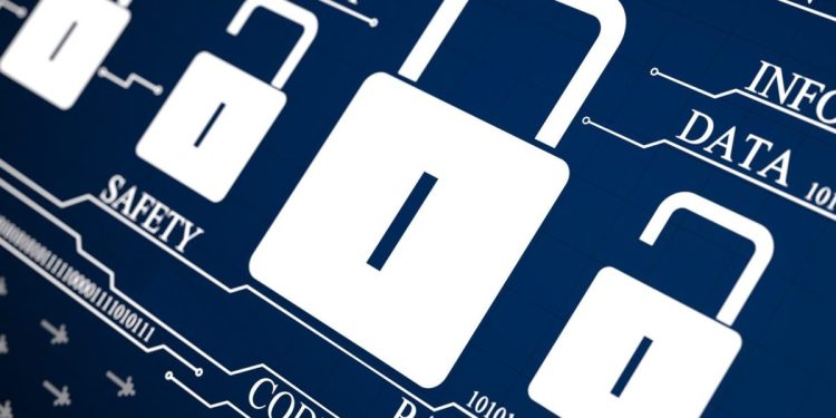 Graphic of padlocks with the words Data and Safety