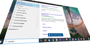 Microsoft adds enterprise data from Salesforce, others to Windows search bar
