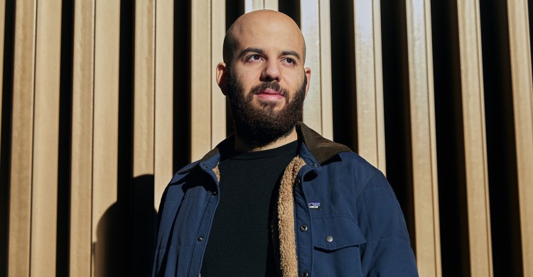 Portrait of Johnny Boufarhat in Palau Robert, Barcelona, Spain. Shot in December 2020. Story is a broad look at how the cash is flowing / good times are rolling / bubble is inflating again among tech startups.