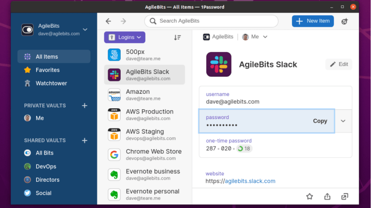 1Password Linux desktop app