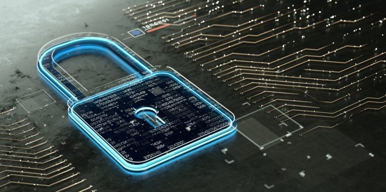 Digital encrypted Lock with data multilayers. Internet Security