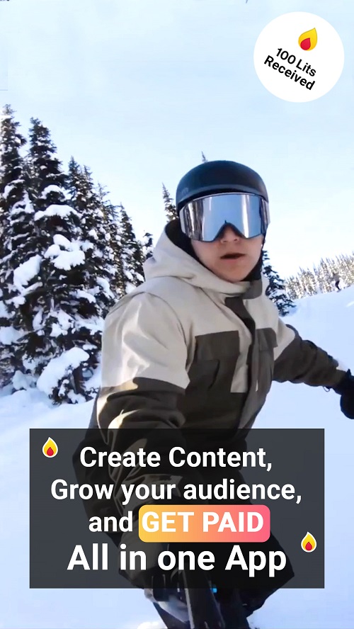 LitPic lets fans gift Lits to creators.