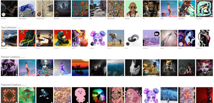 MakersPlace is a market for NFT art.