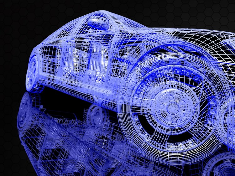computer generated image of car