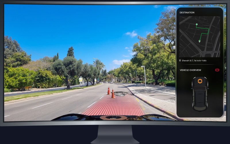 Remote collision warning in action