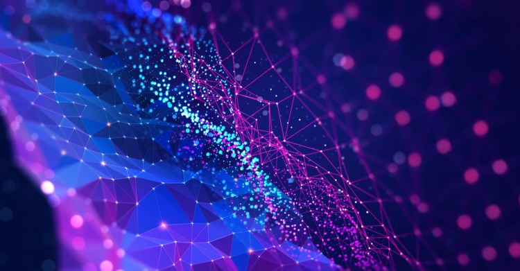 An image of a blue and purple neural network waveform.