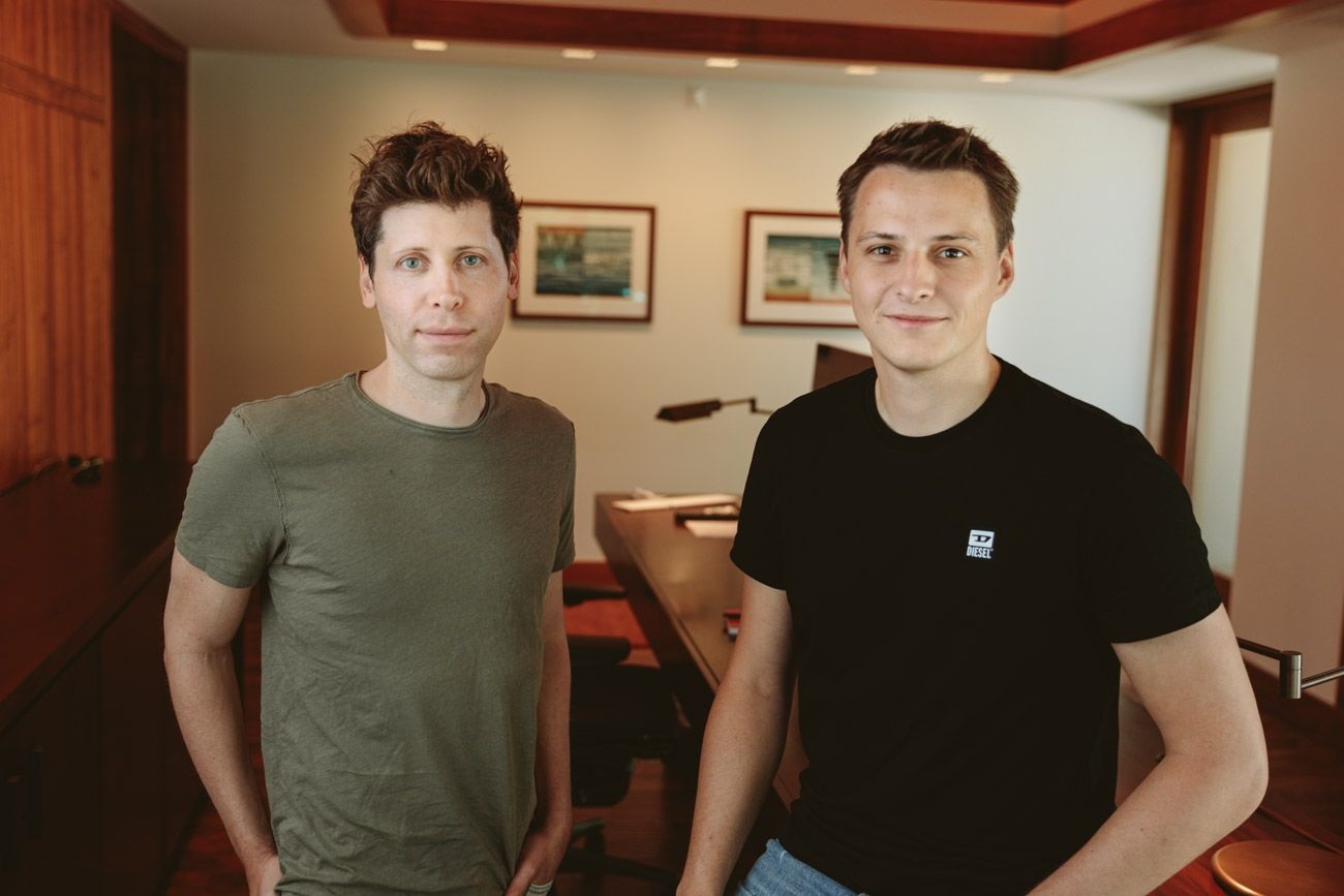 Worldcoin founders Sam Altman and 