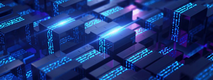 Big data. Information concept. 3D render