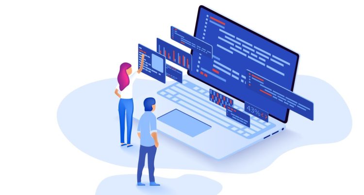 Concept software illustration