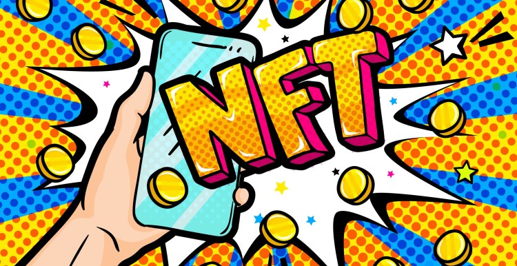 Concept illustration of non fungible token (NFT)