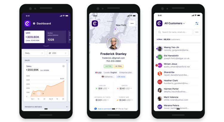 Chargebee on mobile