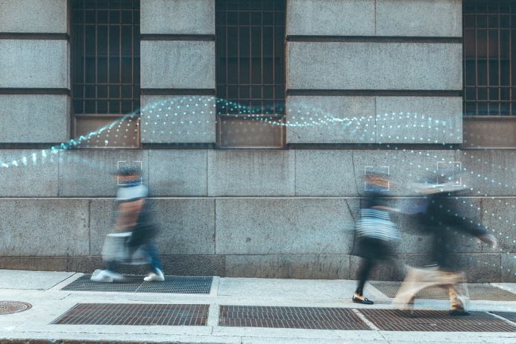 people on a city street
