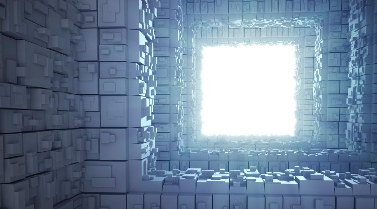 Futuristic interior, web3 concept