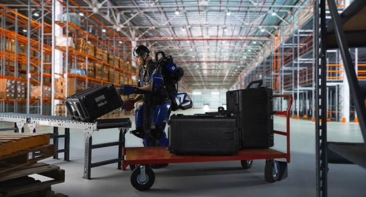 Sarcos is making robotic exoskeletons for human workers.