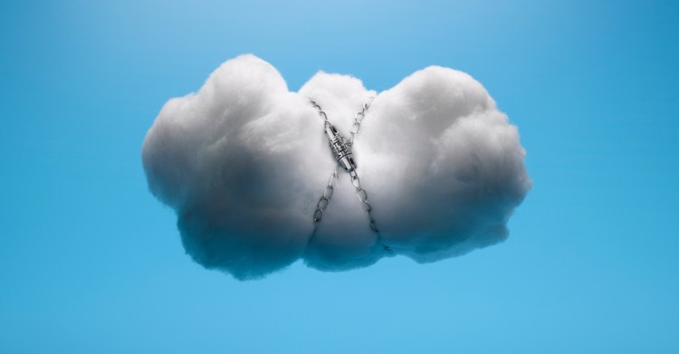 Cloud with Chain and Lock