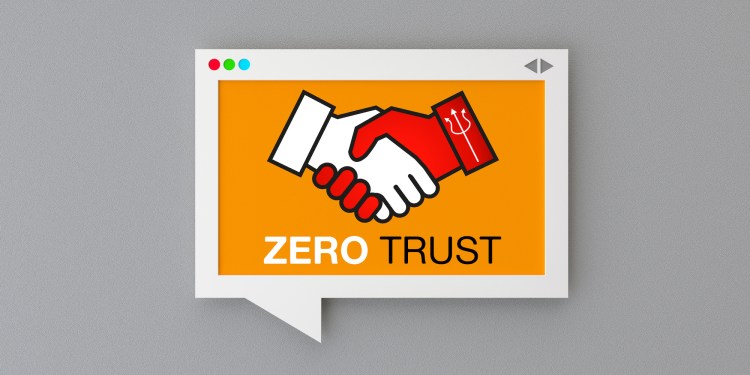 Zero Trust Icon  In The Paper Browser Window Frame.
