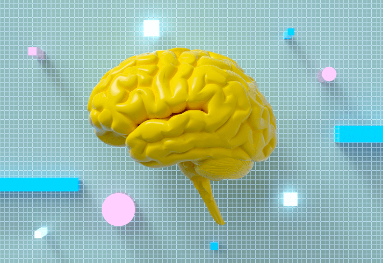 image of machine learning AI brain