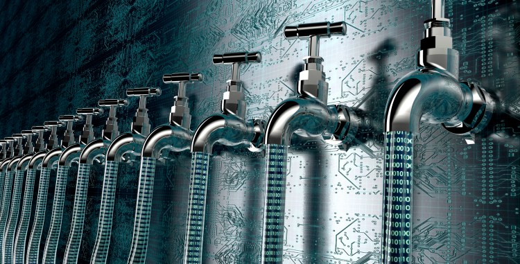 concept of data loss with faucets