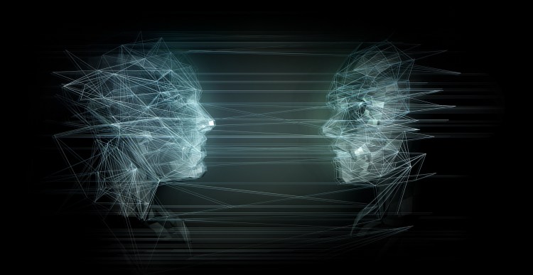 SocialFi concept with two faces