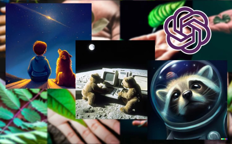 Various images created by the DALL-E 2 illustration technology.