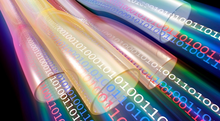 Concept illustration depicting the flow of data