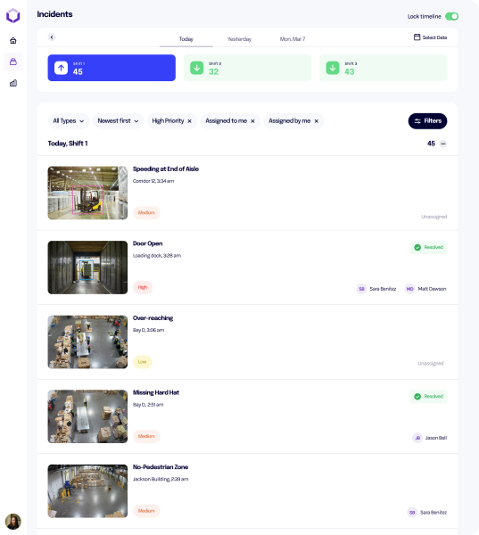 Voxel's incident interface. Image provided by Voxel.