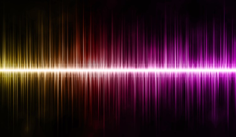 Sound Waves on Black Background