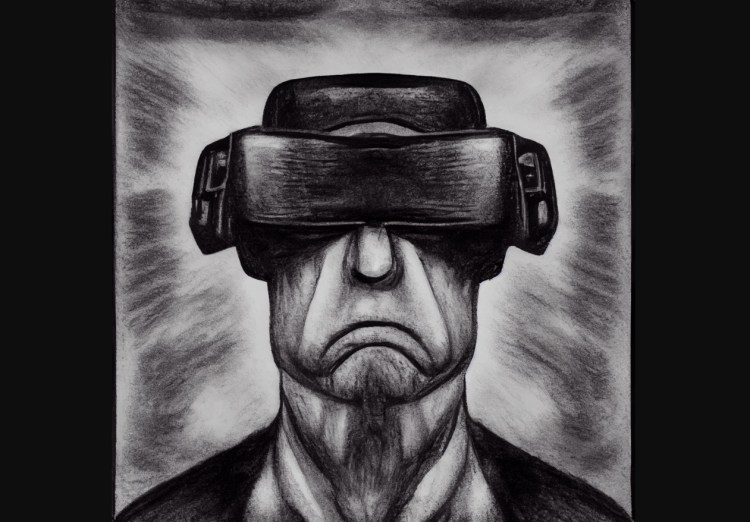 Concept image of metaverse, marketing, and mind control