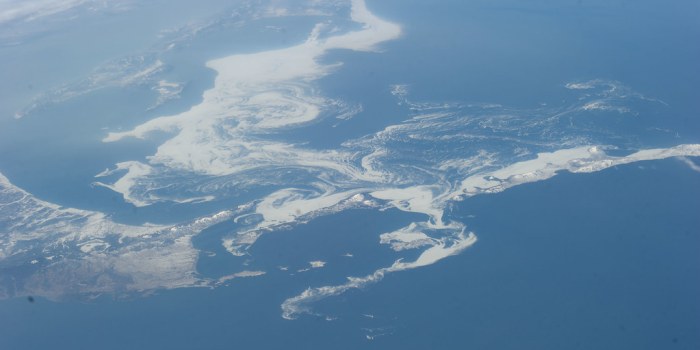 Ice Pattern, Sea of Okhotsk (NASA, International Space Station, 04/14/14)